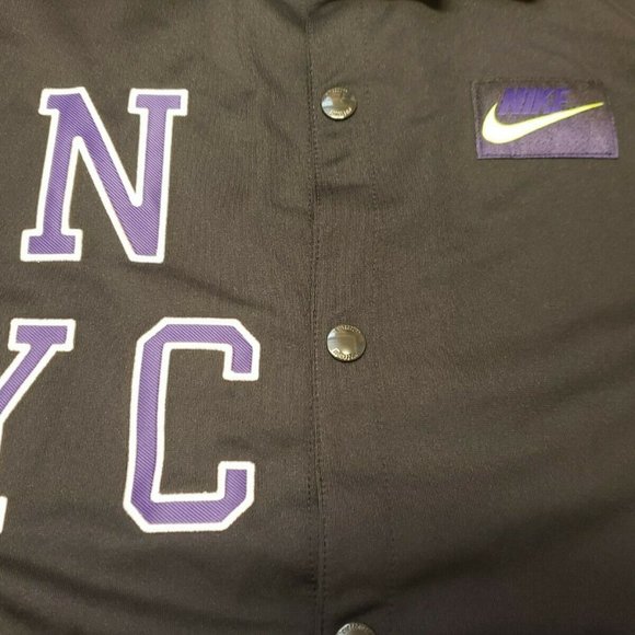 Nike NY Court Tennis NYC Black Button Down Shirt - Picture 2 of 4